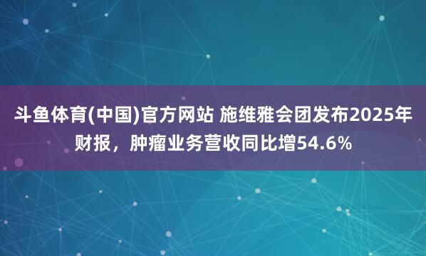 斗鱼体育(中国)官方网站 施维雅会团发布2025年财报，肿瘤业务营收同比增54.6%