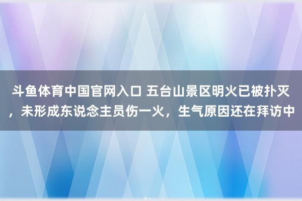 斗鱼体育中国官网入口 五台山景区明火已被扑灭，未形成东说念主员伤一火，生气原因还在拜访中