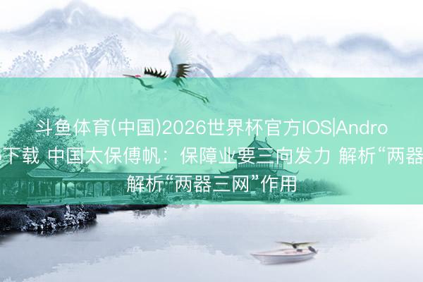 斗鱼体育(中国)2026世界杯官方IOS|Android手机app下载 中国太保傅帆：保障业要三向发力 解析“两器三网”作用