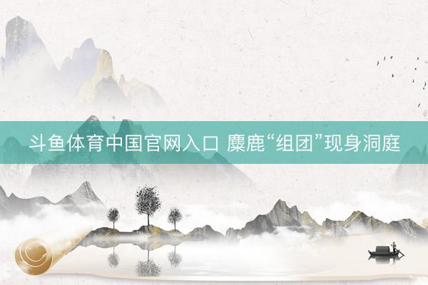 斗鱼体育中国官网入口 麋鹿“组团”现身洞庭